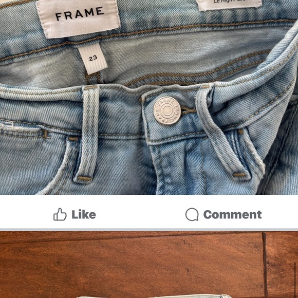 Frame Le high flare Light Blue Flared Women's Jeans - Picture 4 of 4